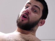 HAIRY HUNG HUNK LAUGHS AT YOUR LITTLE DICK - SMALL PENIS HUMILIATION SPH