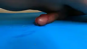 I'm stuck to my mat with my sticky precum