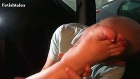 Foot Fetish In The Car part 2 wmv