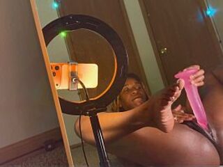 Hot Black Bitch Desires Her Taut Vagina Drilled Hard