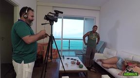 bastidores da hardbrazil com a estrela porno elisa sanches - nego catra - binho ted - hygor negrao