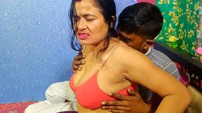 Indian woman Dirty Mona Bhabhi (tight pussy) Fuck by Huge Cock a desi Devour ji with her big penis..