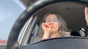 nose cleaning while driving av