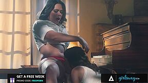 Sexy Brunettes Have Passionate Fuck - Sp With Scarlett Alexis And Chanel Camryn
