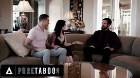 Pure Taboo &ndash; Gold Digger Anna De Ville Does Everything To Keep Her Boyfriend&#039;s Stepfather Quiet