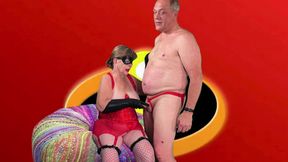 Granny Carmen's Elastigirl: Superhero Girl Cock Sucker 52025CAMS16M