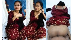 Tamil bhabhi Vamika was fucked in doggy style