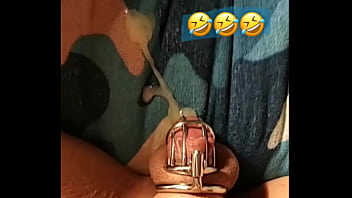 Ruined Chastity Cage Orgasm