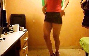 Spanish crossdresser dancing