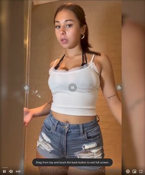 Wet Sophie Rain gets a surprise shower fucking