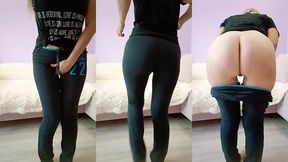 wetting gym pants gets me excited