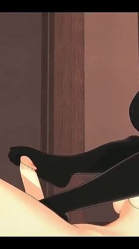 Kikoru's Wild Ride: Mina Ashiro's Futanari Footjob and Fuck in Kaiju N8 Hentai - Asian Japanese Manga Anime Hentai 3D Porn