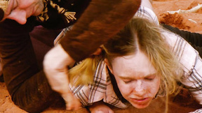 ”COUGAR gets filthy assfucking in the dirty while cuck hottie assists”