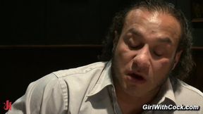 Shemale date and gloryhole blowjob