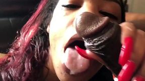 Steamy Bubble-assed Ebony Babe Enjoys Her BF's BBC In the Wildest Poses