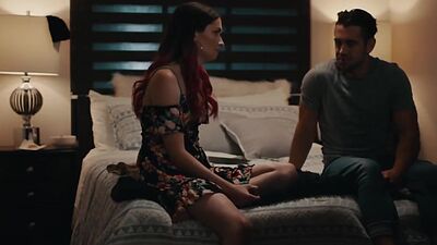 Gorgeous trans woman bareback fucked by her handsome stepbro