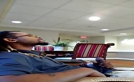 Almost caught in a hotel lobby