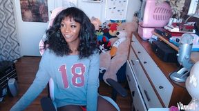 black trans girl vanniall unloads massive cumshot in full webcam show - ebony girldick bbc masturbation solo cumshot