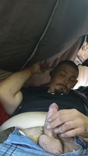 I love smoking and playing with my cock.