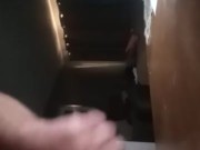 Jacking and Cumming all over table while watching porn  straight guy