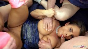 Creampie Gangbang with Big Tit Saucy Susi