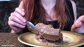 Cum Cake _) Caden Jerks Off onto a Slice and Aimee Eats It