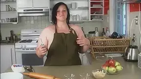 BBW bakes apple pie and then..SUPRISE ! 1