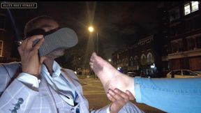 EliteFeetStreet Publicly Licks Clean My Filthy Soles