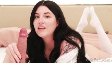 Gentle Cum Eating Instructions for a Good Boy - JOI - CEI - Kayla Summers - Full Video