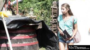 ”Adorable secretary seduces her hot older boss. She eats her shaved cunt”