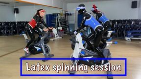 Latex spinning session