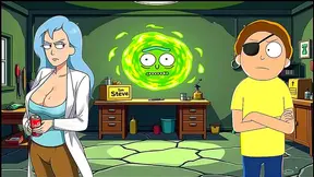 Sky Succubus Seduces Evil Morty with Massive Cock Cream Fucks Busty Pleasure