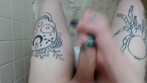 Kitty Valentino Bathroom Cumshot