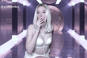 Emma Frost And White Queen In Smoking Blowjob In The X-mansion