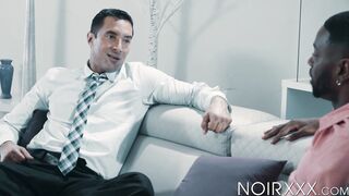 Nick Capra has interracial anal with black stud Taye Scott