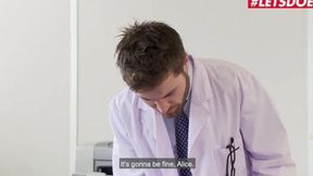 Let's Do It - Alice Alxx - College Girl Threeway With Teacher And Big Dick&#x1F346; Doctor
