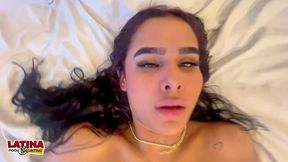 veronica gonzales - 18 year old teen latina very first time taking huge white cock latina casting couch creampie