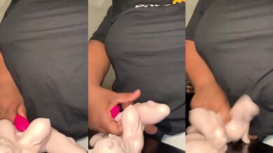 The Ebony Girl Got Fucked Hard While Her Vibrator Broke
