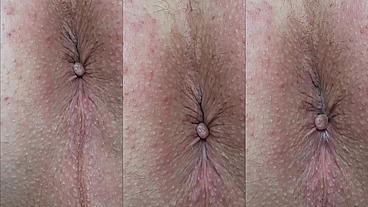 MACRO SLOW MO Ass Up Orgasm 13 Contractions of My Anus at 50 and 10 percent speed