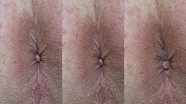 MACRO SLOW MO Ass Up Orgasm 13 Contractions of My Anus at 50 and 10 percent speed