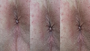 MACRO SLOW MO Ass Up Orgasm 13 Contractions of My Anus at 50 and 10 percent speed