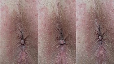 MACRO SLOW MO Ass Up Orgasm 13 Contractions of My Anus at 50 and 10 percent speed