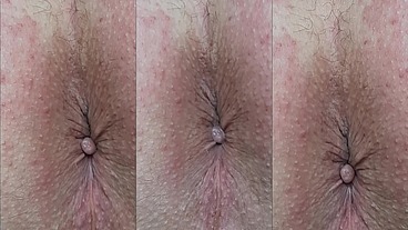 MACRO SLOW MO Ass Up Orgasm 13 Contractions of My Anus at 50 and 10 percent speed