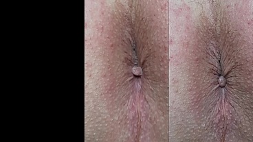 MACRO SLOW MO Ass Up Orgasm 13 Contractions of My Anus at 50 and 10 percent speed