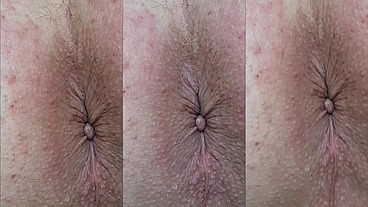 MACRO SLOW MO Ass Up Orgasm 13 Contractions of My Anus at 50 and 10 percent speed