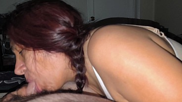Cogiendo una milf mexicana a oscuras