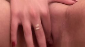 Solo Masturbation of Sexy Busty Redhead