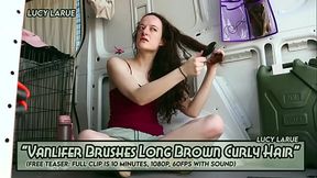 Vanlifer Brushes Long Brown Curly Hair