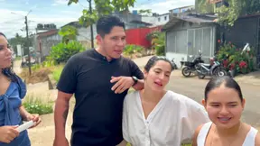 While doing a market in the street, they accidentally fell into our yards