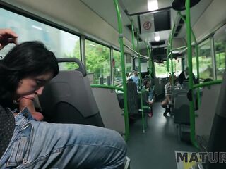 MATURE4K. I'm so juicy and wanna suck your knob in the bus